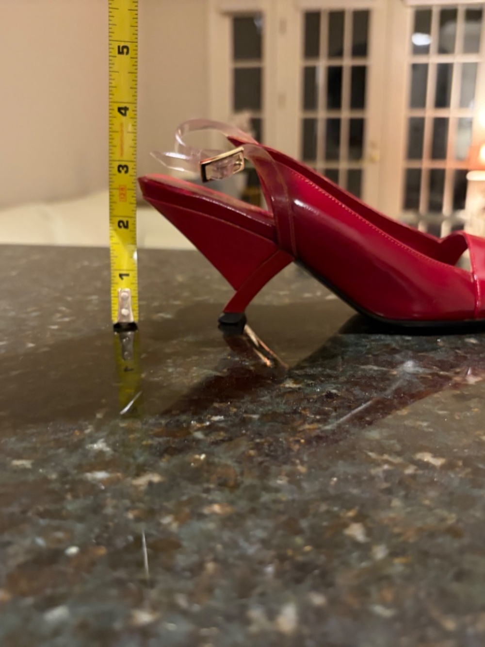 GUCCI⎻Lipstick Red Slingbacks, US 5 (EU 34.5) - Picture 7 of 8